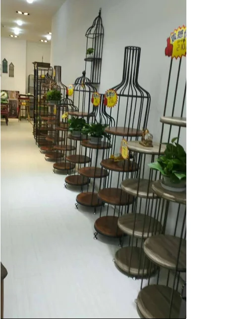 Factory Price Sales Practical Wan Hongxin Hollow Beautiful Practical multi-layer Flower Pot Flower Shelf three-dimensional shelf