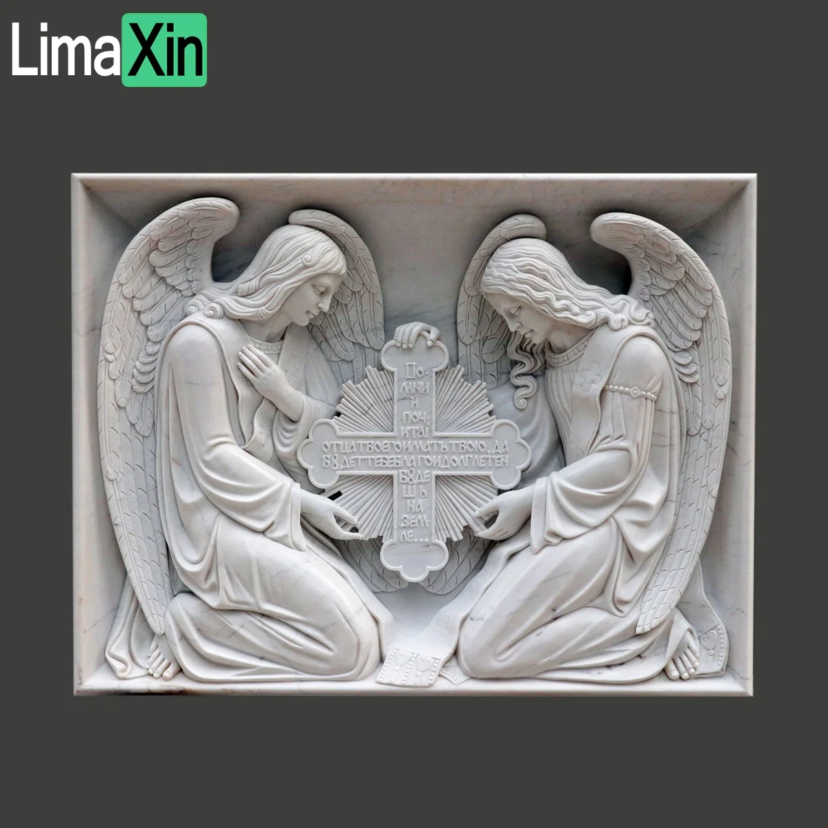Factory direct supply angel headstone customized marble tombstone white marble child tombstones