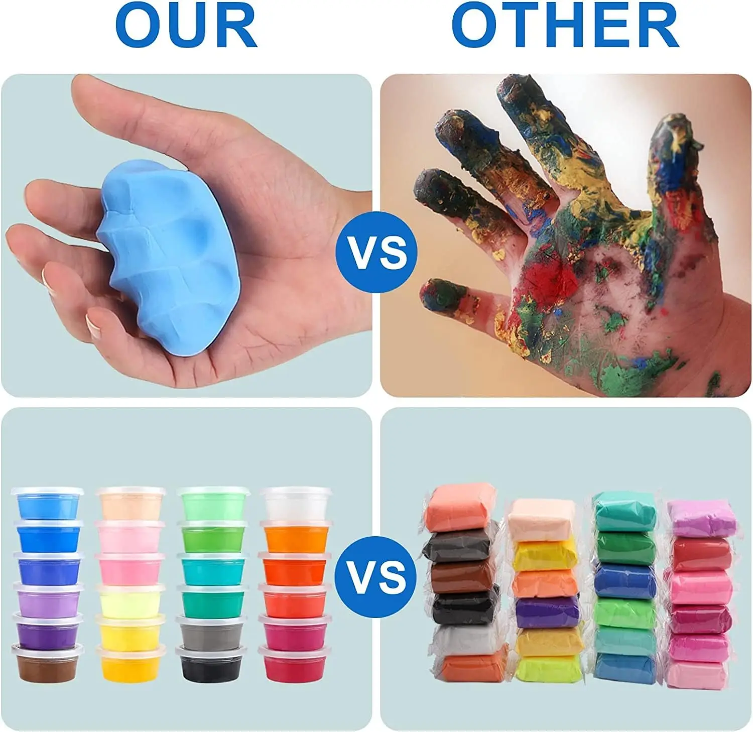 36 Colors DIY Light Clay Intelligent Plasticine And Tools kit Sets Modeling Polymer Clay Slime Toy For Kids Gift