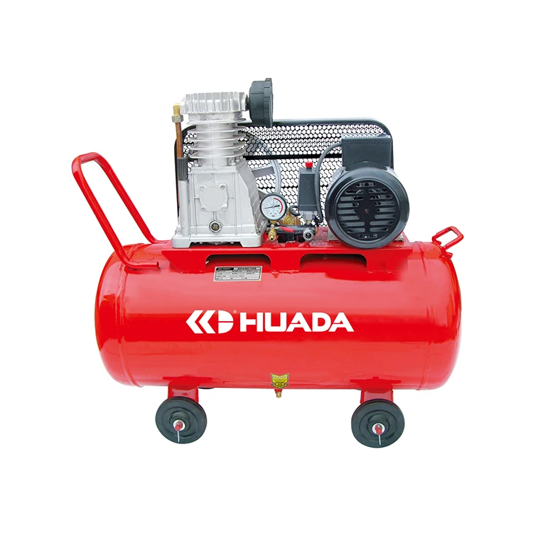 3kw 4hp 8bar HD0309  Italy type belt driven portable tank 80L  piston air compressor