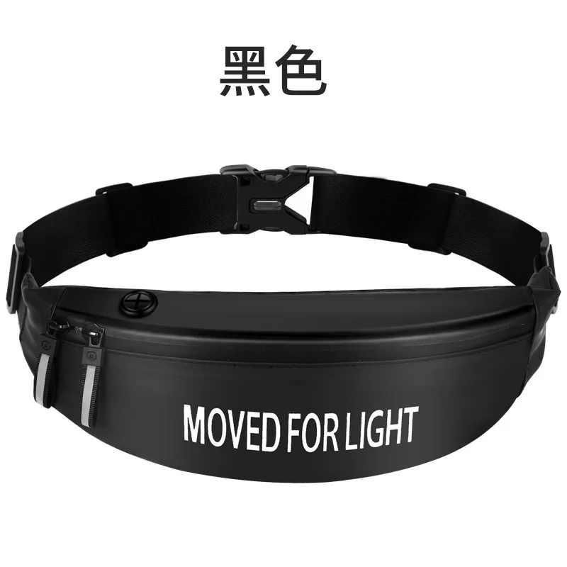 Chinese high quality leather Waterproof waist bag fanny pack zipper for Men Sports Chest Belt Bag