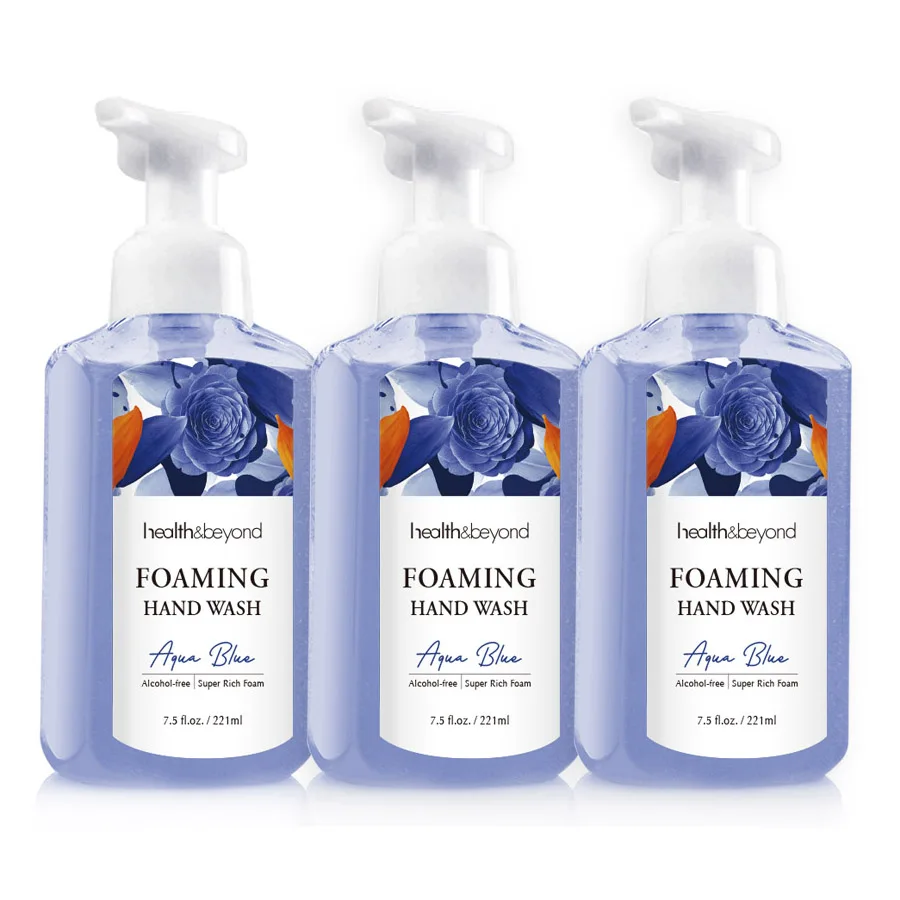 private label 221ml OEM  Antiseptic foaming liquid hand wash hand sanitizer