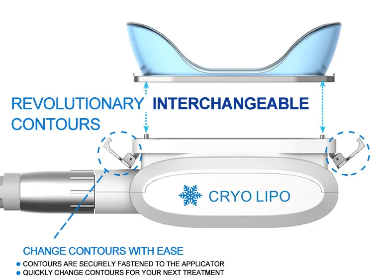 
360 Degree 5 handles chin applicator machine Cryotherapy beauty equipment 