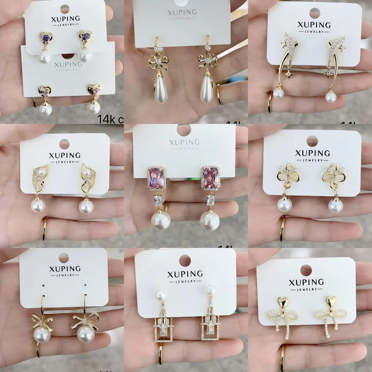20241111 Earrings XUPING Jewellery Manufacturers 14K Gold Plated Copper Earrings Wholesale Bulk Fashion Earrings For Women
