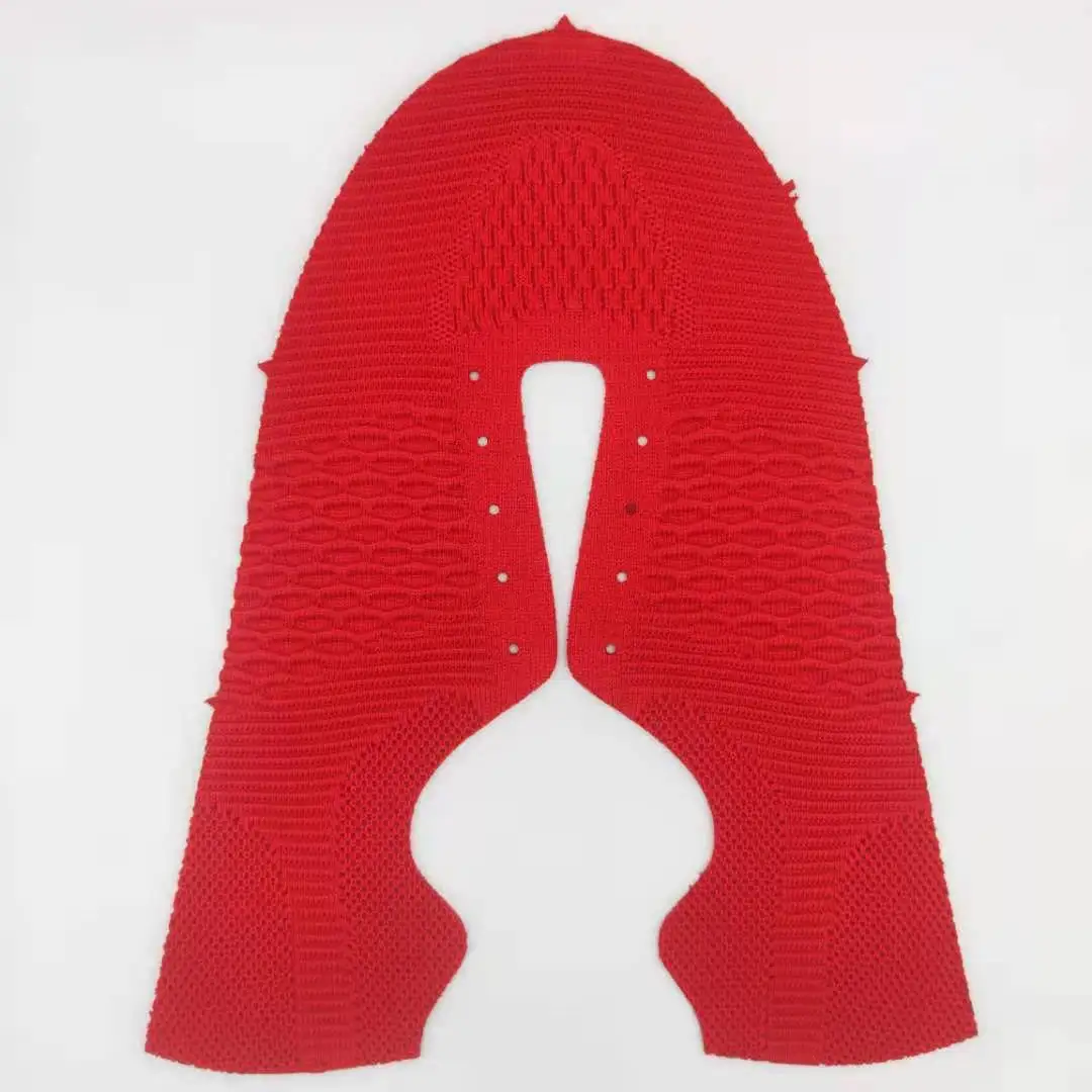 Factory Made Shoe Upper Zipper Pvc Uppers Mesh Fabric For Sports Shoes