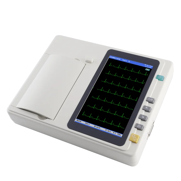 Hospital Color Display ECG 12 Lead ECG Portable Machine Portable ECG Machine EKG Monitor 3 Channel 12 Leads Handheld