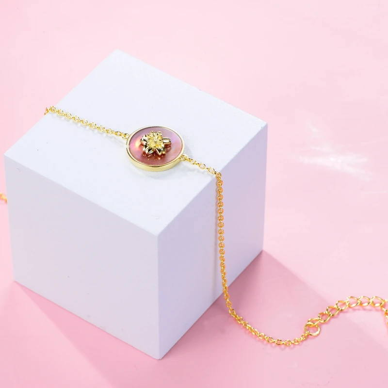 Factory direct sale 14k gold-plated bracelet female crystal bracelet Japan and South Korea sweet fashion jewelry new accessories