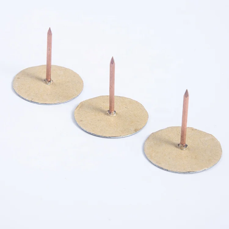 High-End Low Carbon Steel Weld Insulation Pin Smooth Shank Capacitor Discharge Copper Zinc Coated for Welding