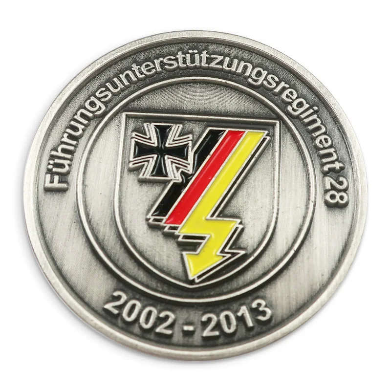 2024 free sample custom germany cheap antique sliver gold euro coin commemorative metal challenge coins souvenir