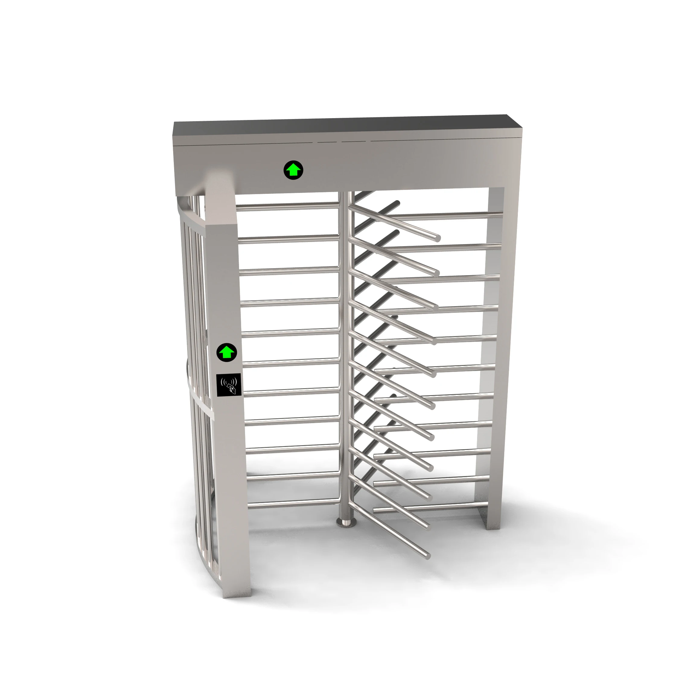 Professional Mechanical Safety Single Full Height Rotate Turnstile Electronic Barrier Gate