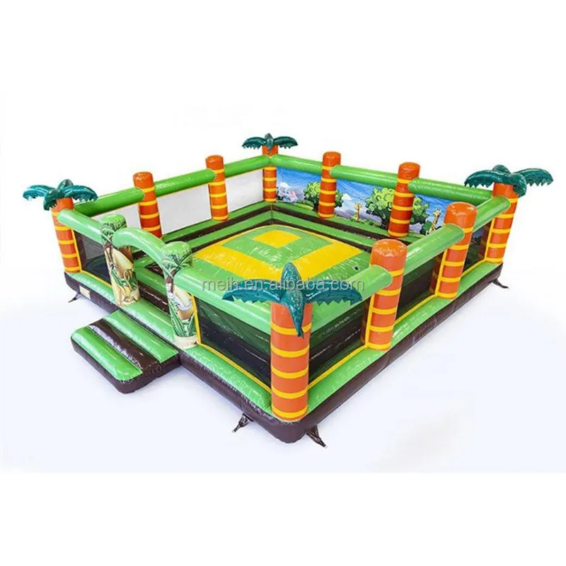 New Design Inflatable Jumping bouncer house race to top jumping on cloud air bag cushion fun city park