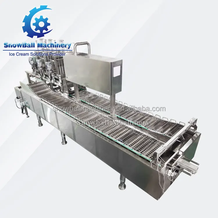 semi auto ice cream line ice candy popsicle equipment stick ice cream machine