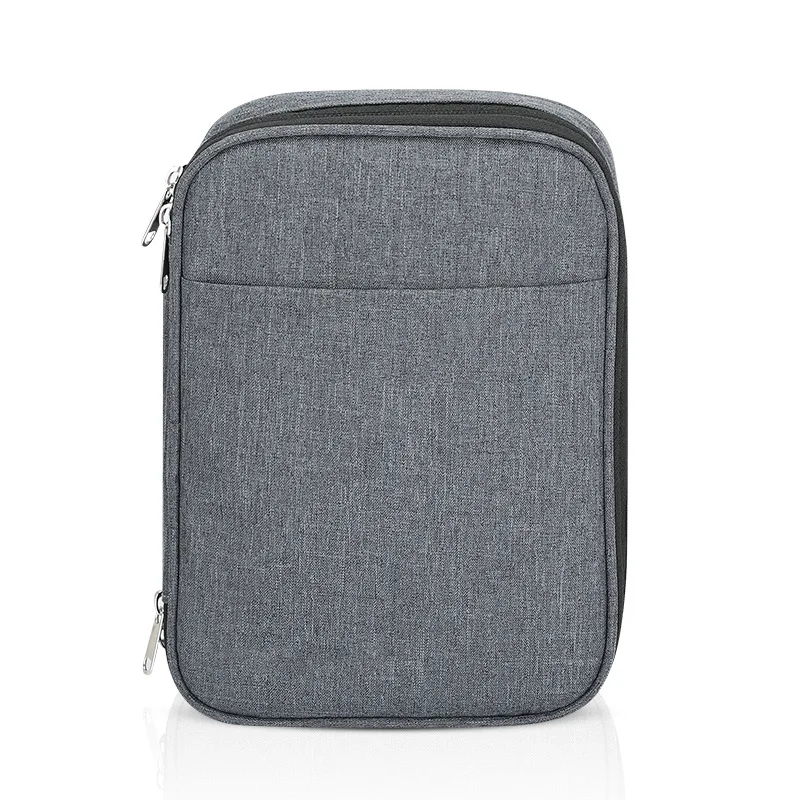 Multi-Function Big Capacity Handy 2 Layers Waterproof Polyester Organizer For Data Cable Notebook Charger