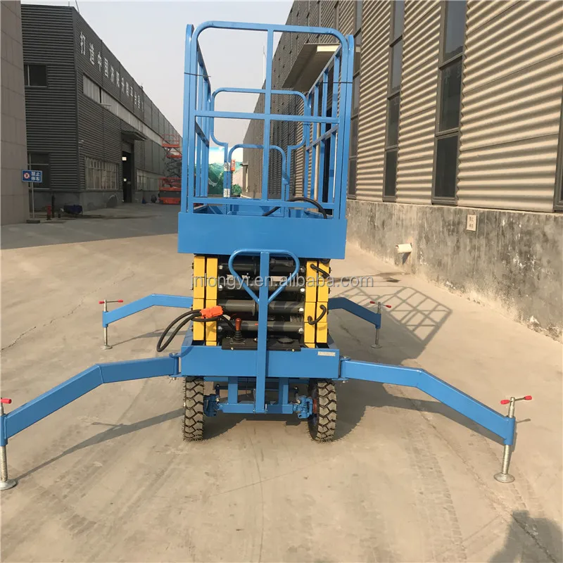 High Quality 10m 14m Mobile Hydraulic Trailer Electric Scissor Lift Table Lifting Platform