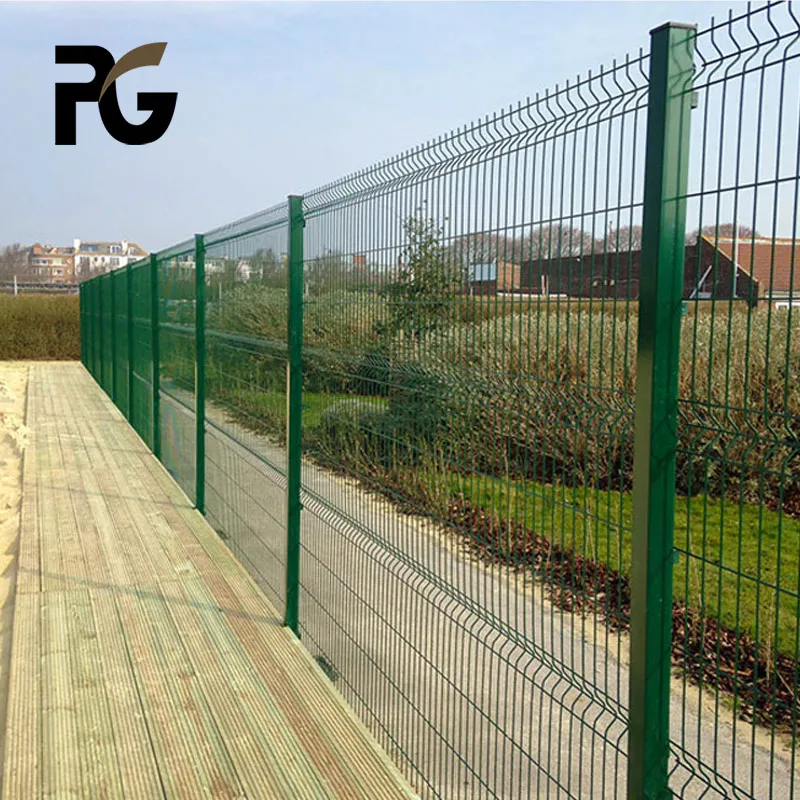 Easily Assembled Hot Sale Green Pvc Coated Steel Metal Garden Fencing 3d Fence