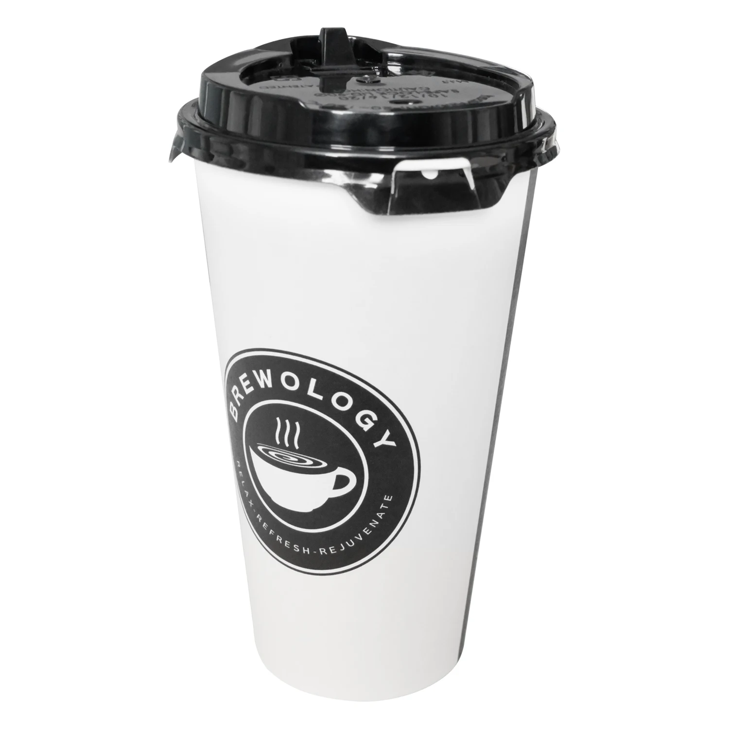 Customizable Disposable Snap On Lid Of Paper Cup Coffee Cup