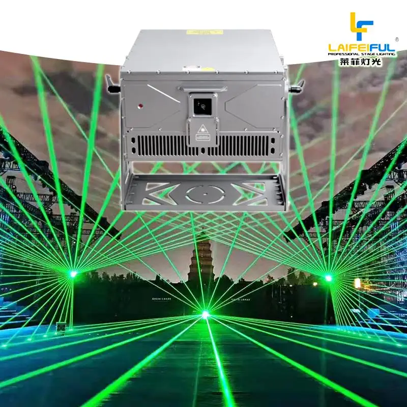 Лазерный проектор для наружной рекламы Вращающийся Rgb Полноцветный ориентир лазерный свет продаж