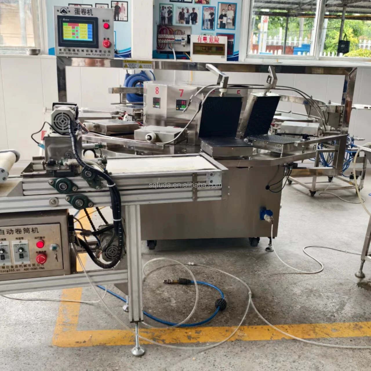 8 10 12 Obleas Wafer Maker Baker Machine Industrial Barquillo Machine for Sale