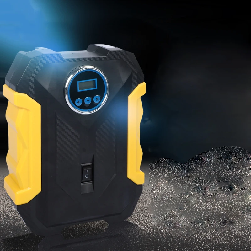 digital tire inflation pump led car tire inflator 12v cord car tyre inflator electric Automatic Portable air compressor