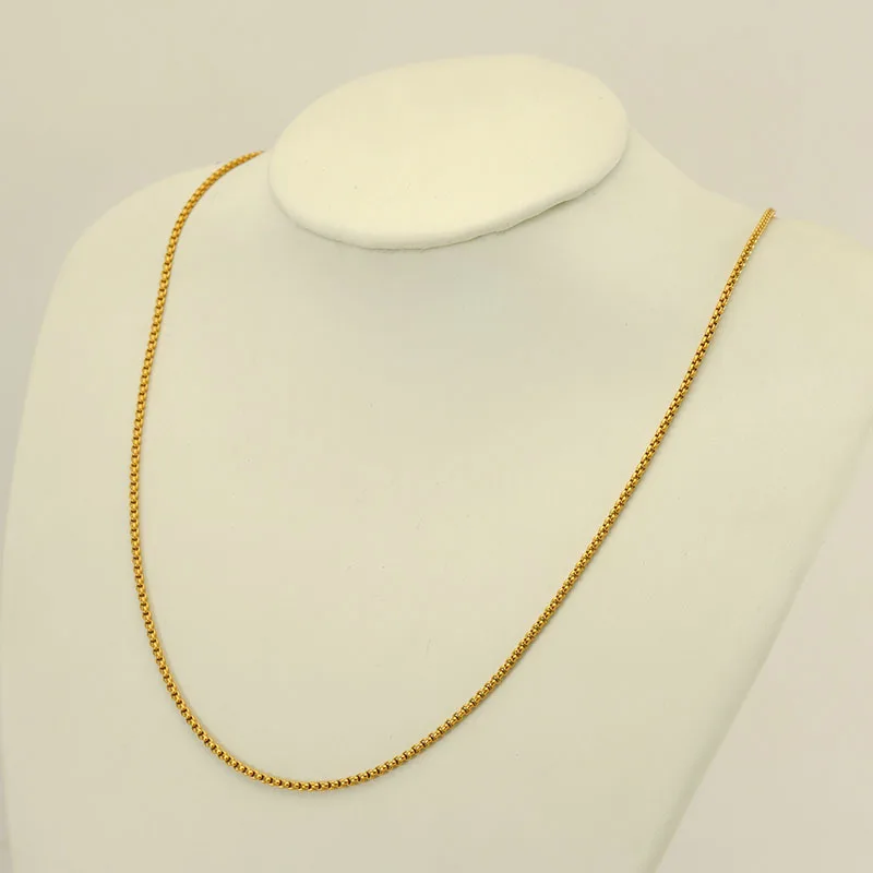 Wholesale Necklace Single Snake Chain Stainless Steel Necklace 18K Gold Plated Necklace For Ladies