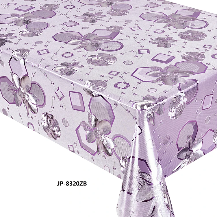 Oilcloth PVC Vinyl Metallic Table Cover