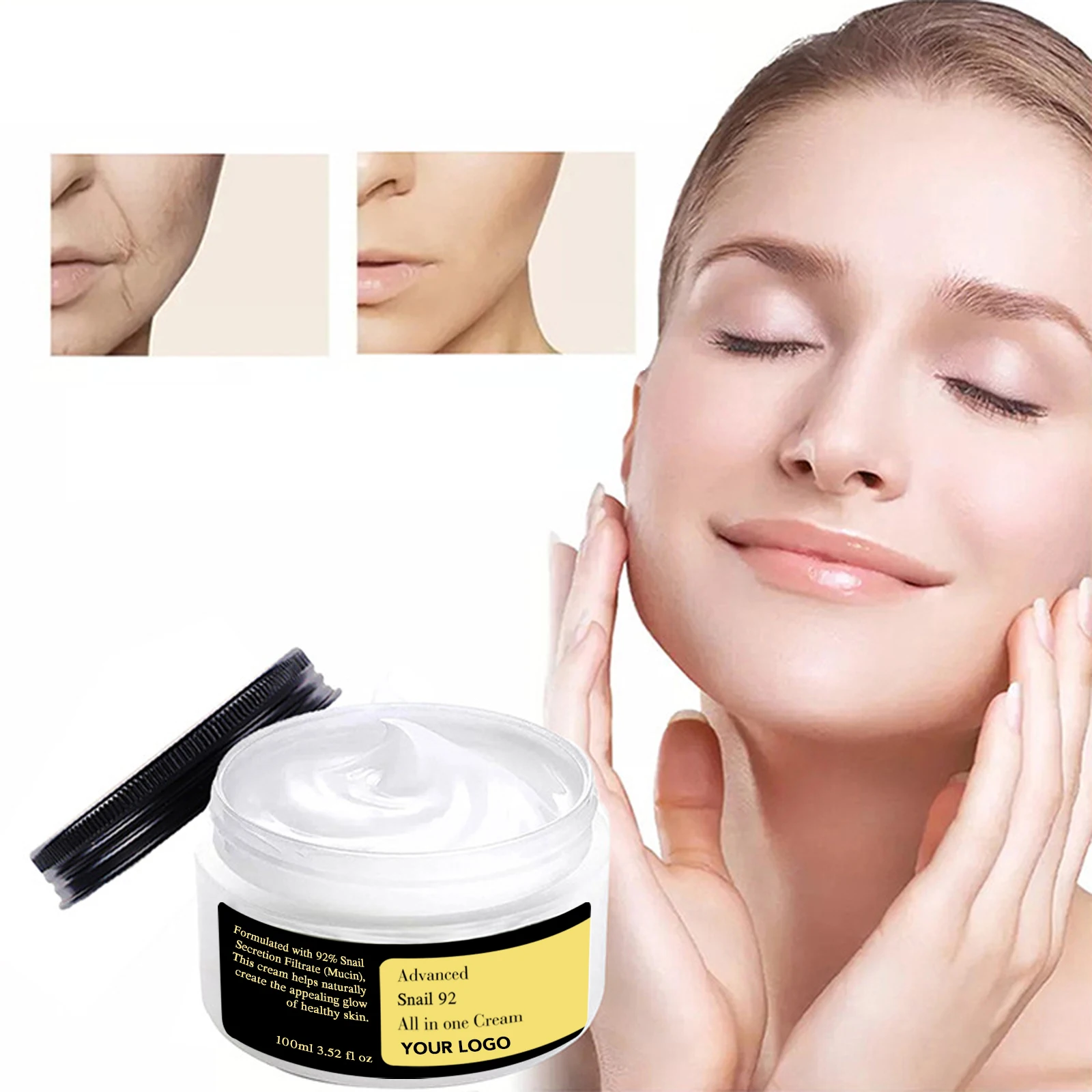 best smoothing vitamin c repairing moisturizing collagen firming gold snail whitening lntensive night cream for oil face