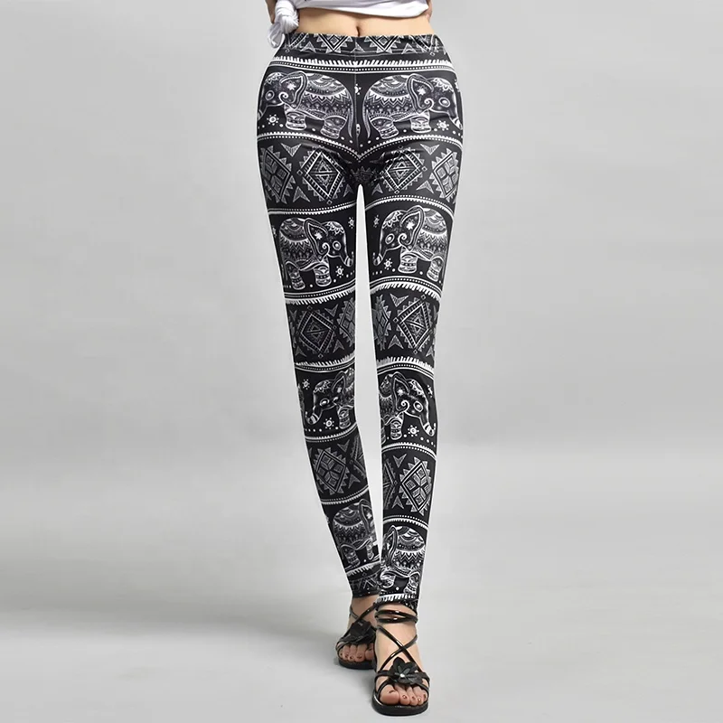 Оптовая сублимационная печать 92% полиэстер 8% спандекс Йога мягкие леггинсы с высокой талией