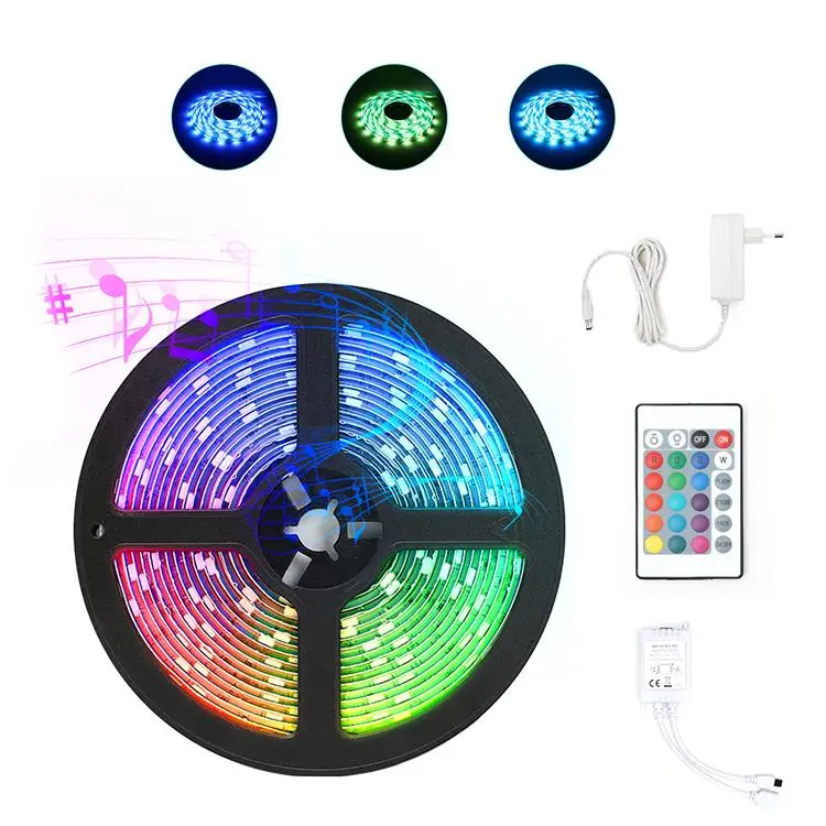 Перезаряжаемая светодиодная лента для смарт-ТВ Ksipze 100 футов Rgb музыка синхронизация цветные полосы для фар Корея Bluetooth