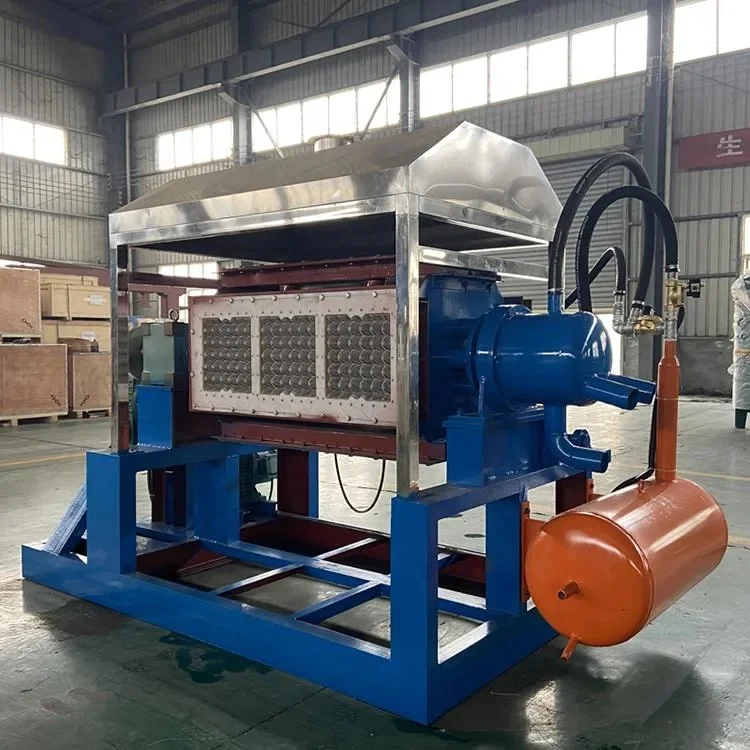 Peru Chile Venezuela Ecuador waste paper recycling disposable pulp egg box tray apple holder flats making molding machine price