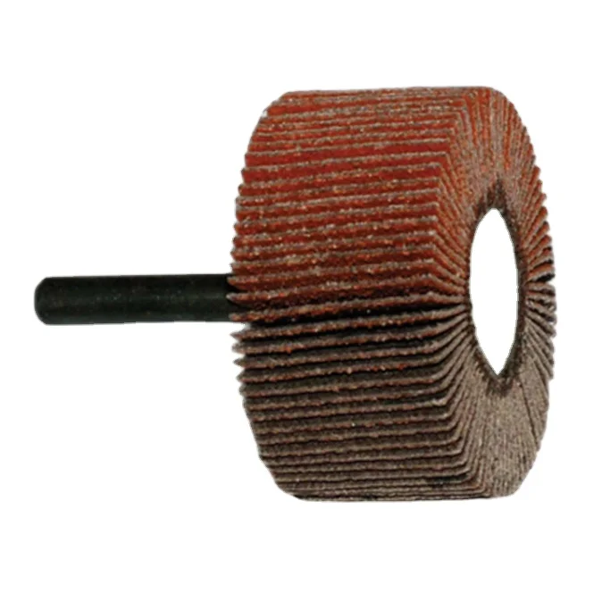 high density mini Abrasive mounted OEM Flap Disc mop wheel with sharft mini flap wheel