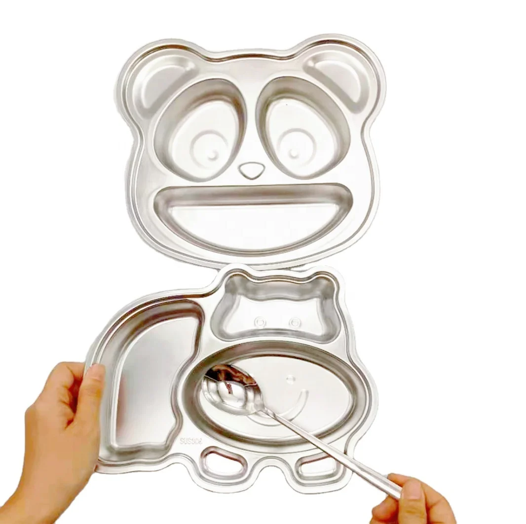 Stainless steel ,Lovely, Animal shape Food container For kid