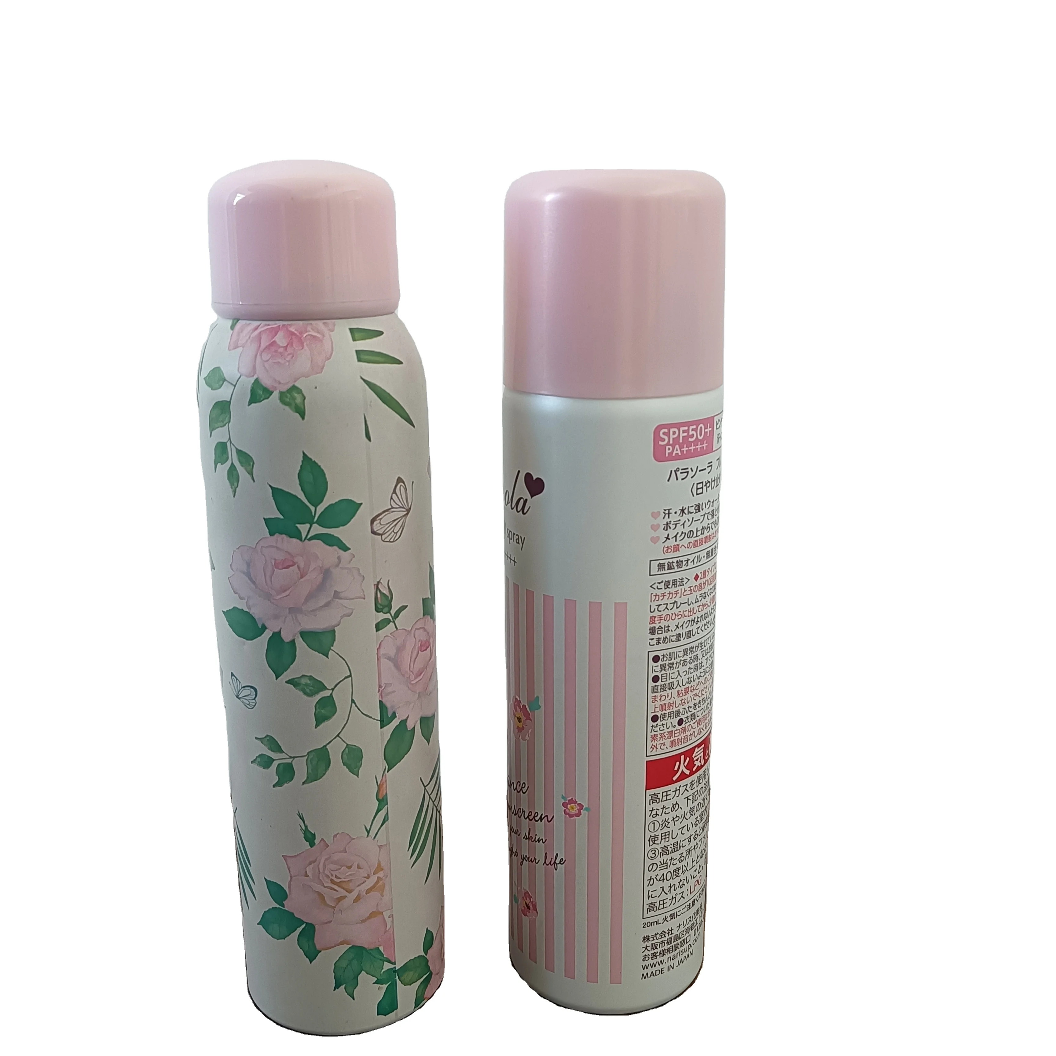 Wholesale Custom Printing logo 350mL Empty Deodorant Aerosol Can with Caps and Nozzles