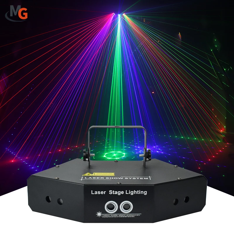 Factory Price Lazer Projector Dj Disco Party Laser Light Dmx Rgb Lazer 6 Eyes Mini Laser KTV Light