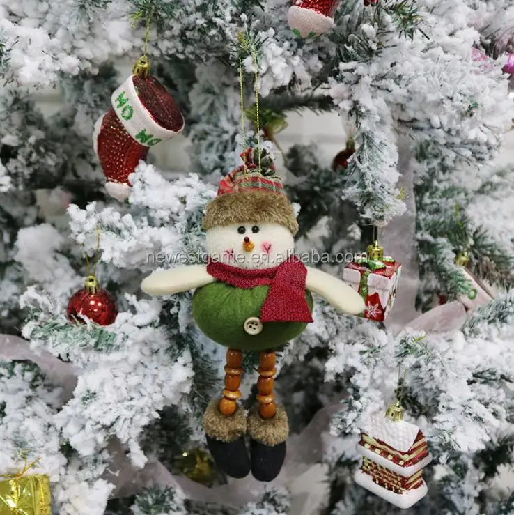 
2019 christmas toy pendant cute plush christmas gift for tree snowman elk doll free shipping 