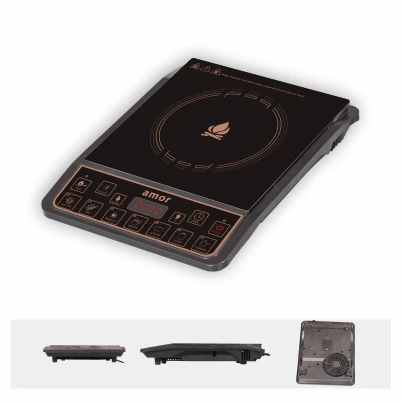 Induction cooker with push button,single burner display 2000w,LED display,Timer &  Preset function,