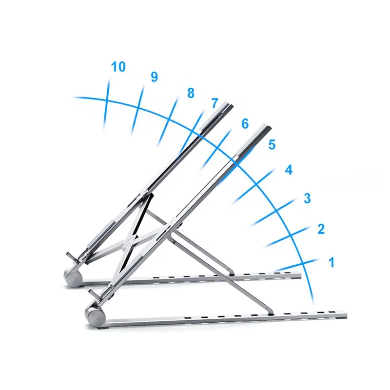 Portable Magic Minimalist Stick PC Laptop Table Stand Modern Creative Folding Metal Slim Notebook Holder