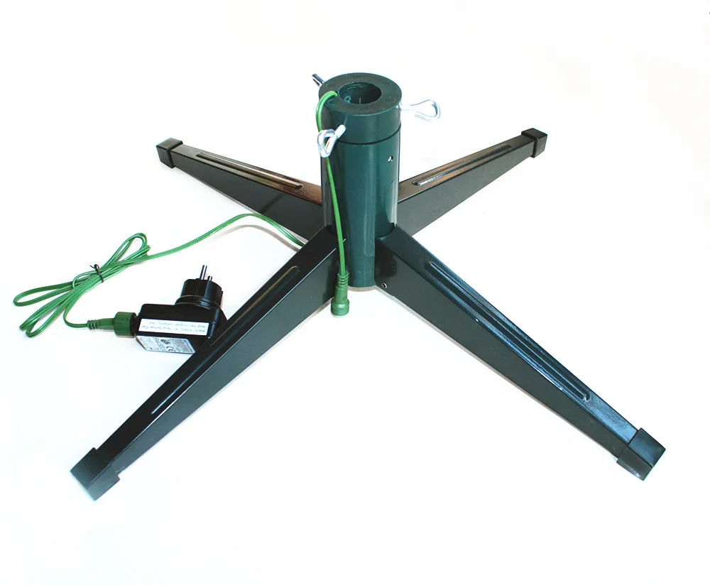 360 Degree Rotating Electrical Christmas Tree Stand Iron Legs GS UL Qualified