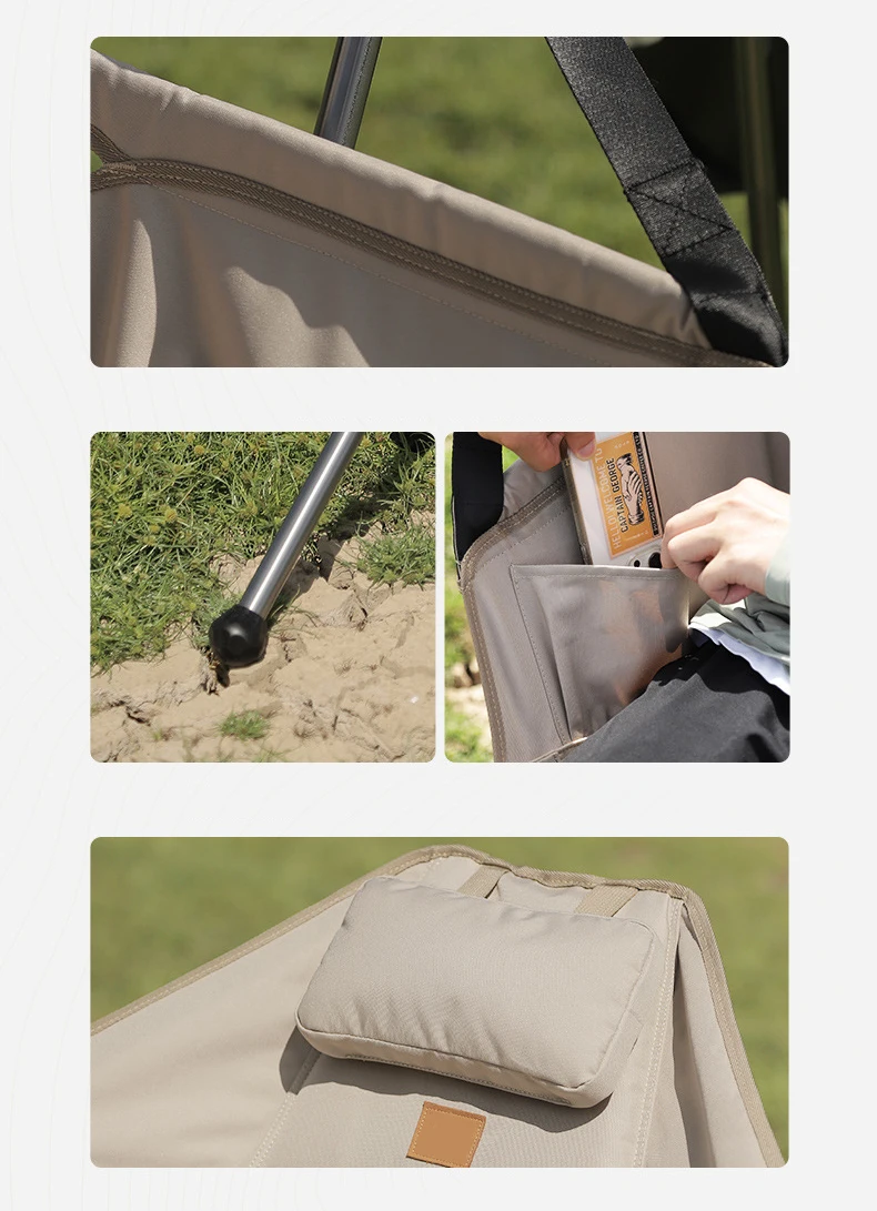 High Quality Compact Lightweight Swing Moon Beach Chair Outdoor Folding Camping Rocking Chair