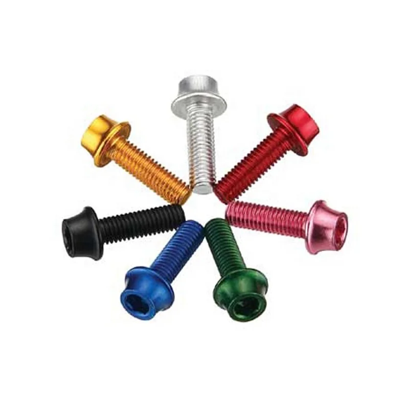 China Fastener GB 5787 Full And Partial Threaded Hex Flange Bolts Anodized Colorful YZP M6 M8 M10 M12 Hexagon Flange Bolt