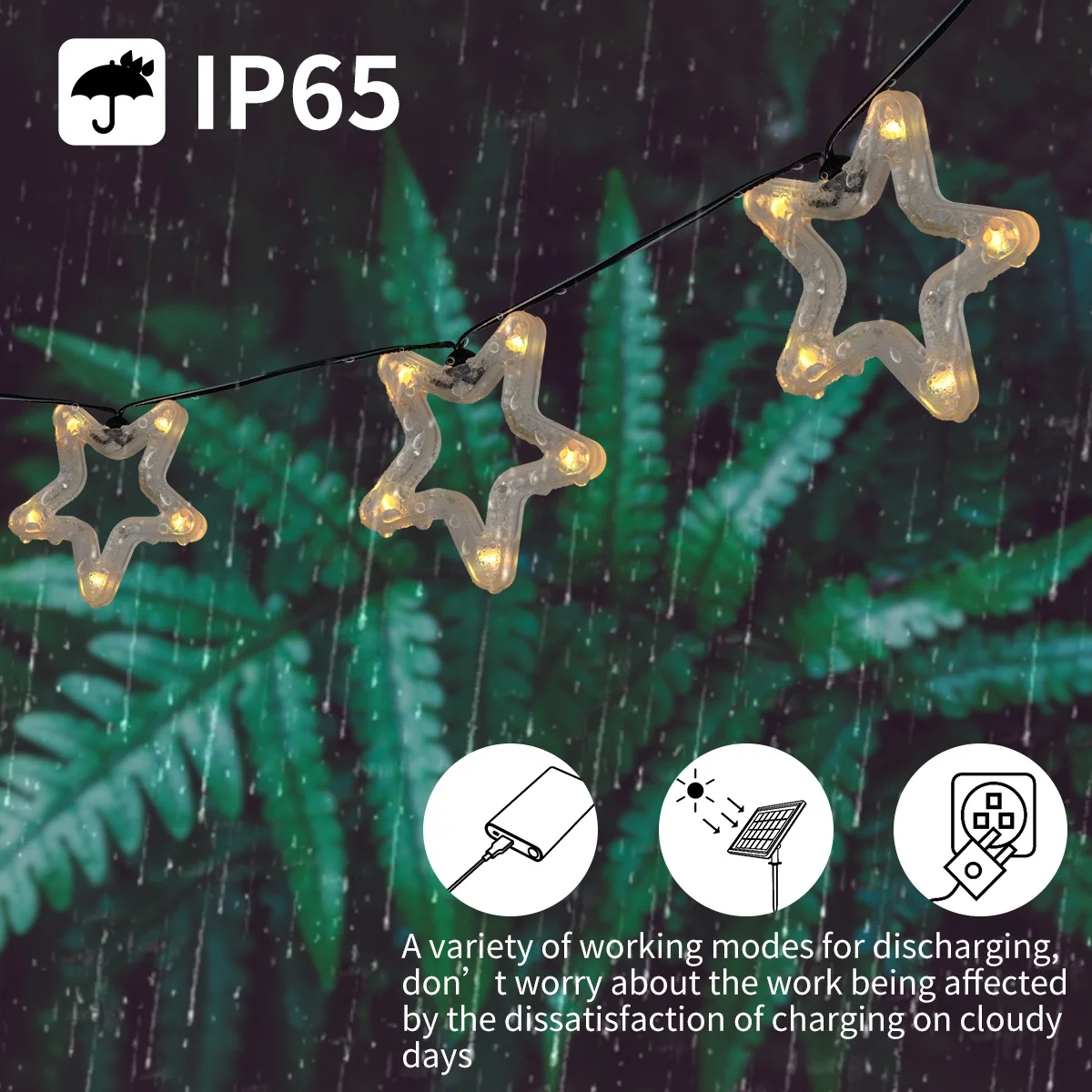 outdoor solar powered warm lights led window 12v exterior string lights 10meter