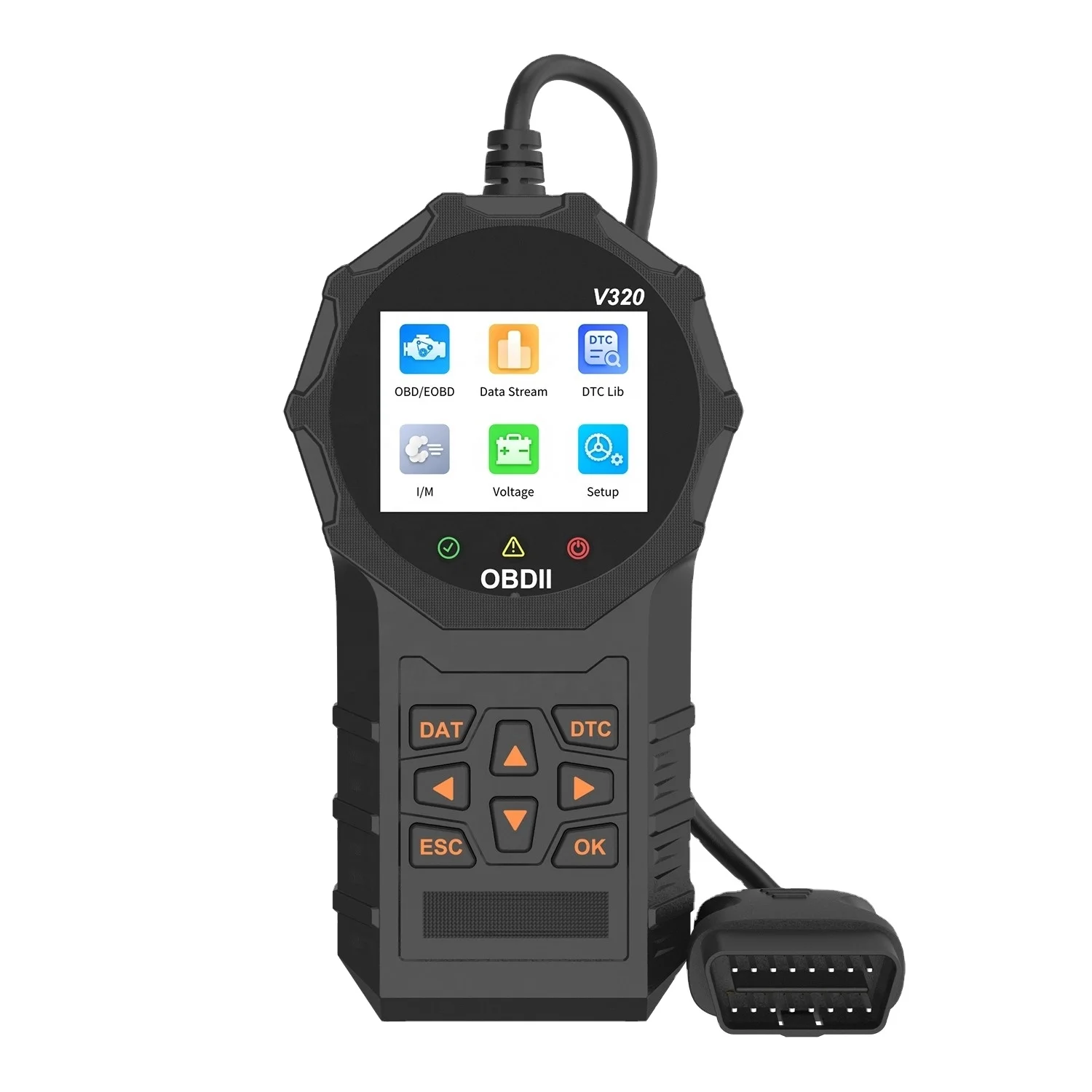 Производительность testingV320 OBD2 Scanner2.8 дюймов цветной displayFault считыватель кодов напряжение батареи новый товар автомобильный диагностический инструмент