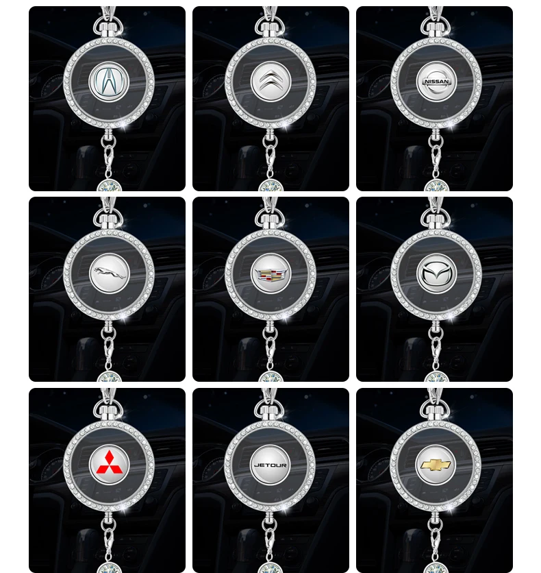 2019 new Customization Duplex Wooden car pendant with round shape for sublimation printing alloy