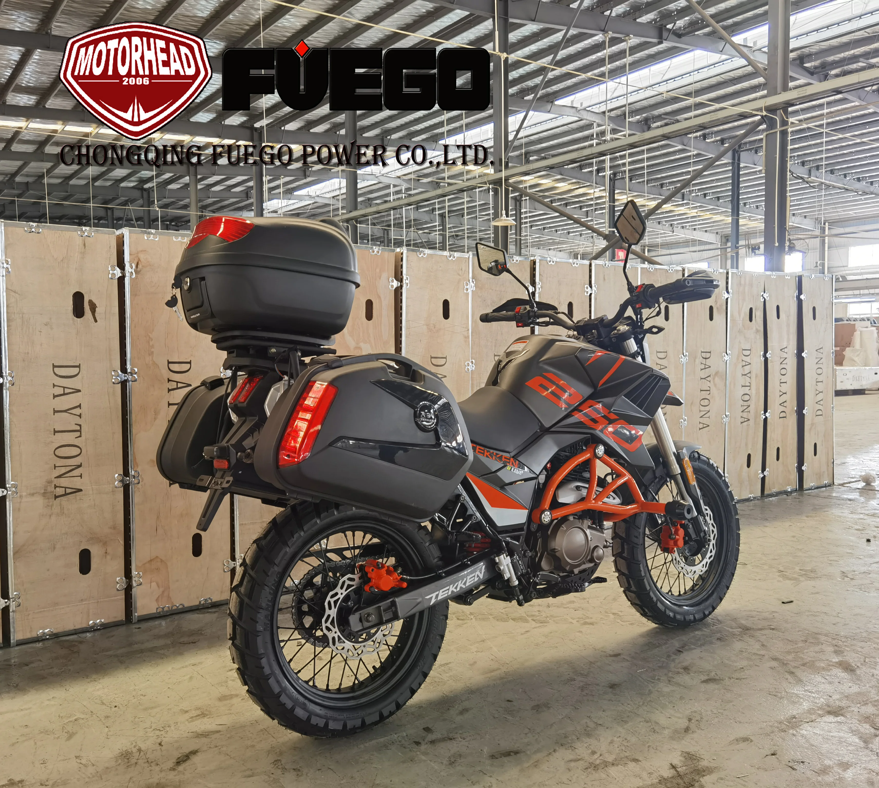 Chongqing Wholesales Best Selling Ninja Sports Adventure Motorbike Trail Motos FUEGO POWER TEKKEN Motorcycle