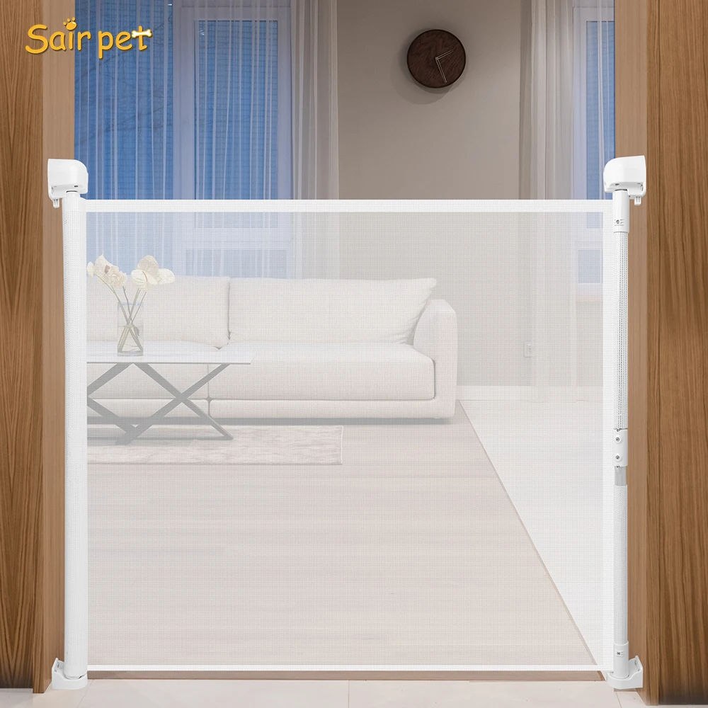 Magic Gate for Dogs and cats Pet Safety Gate Mesh Dog Gate Portable Folding Safe Guard Install Anywhere
