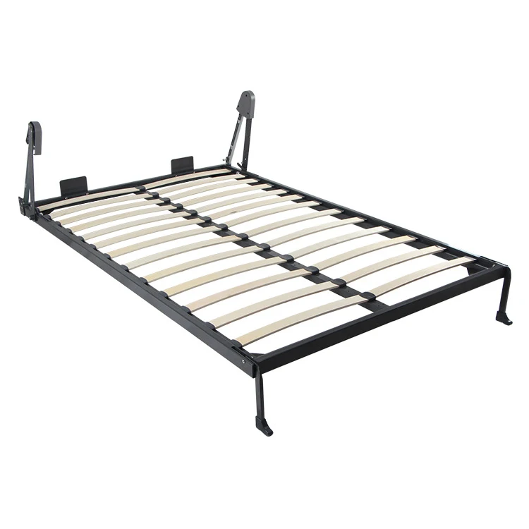 Wholesale New Design Vertical Manual Murphy Bed Hardware Kit Space Saving Folding Hiding Wall Bed Mechanism With Auto Legs