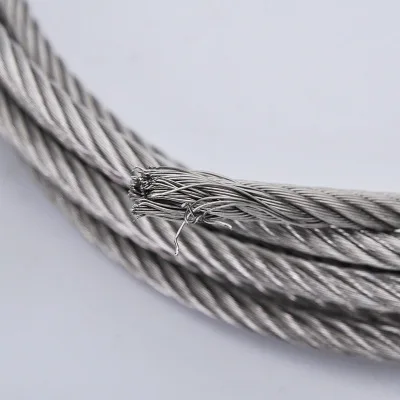 304/316 stainless steel wire rope for control cable