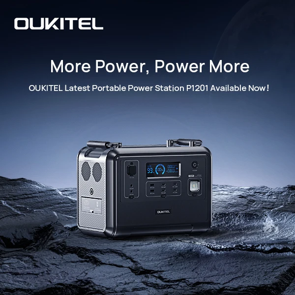 Европейский склад Oukitel P1201/P1201E 1200 Вт 960Wh портативная электростанция с поддержкой ИБП солнечная панель 500 Максимальная зарядная мощность