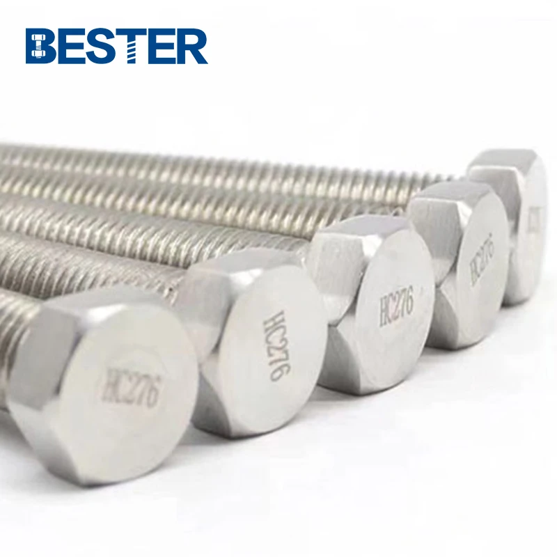 china manufacturers DIN933 DIN934 N10276 2.4819  hastelloy c276 hex bolt and nut