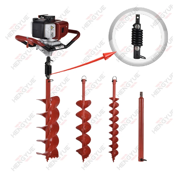 
earth auger big and hand operated auger and stainless steel auger 