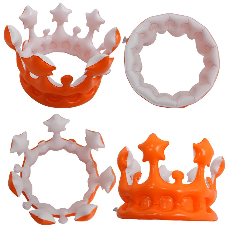 Factory Price Birthday Party Decoration Crown Toy Inflatable Princess Crown Decoration Inflatable Crown